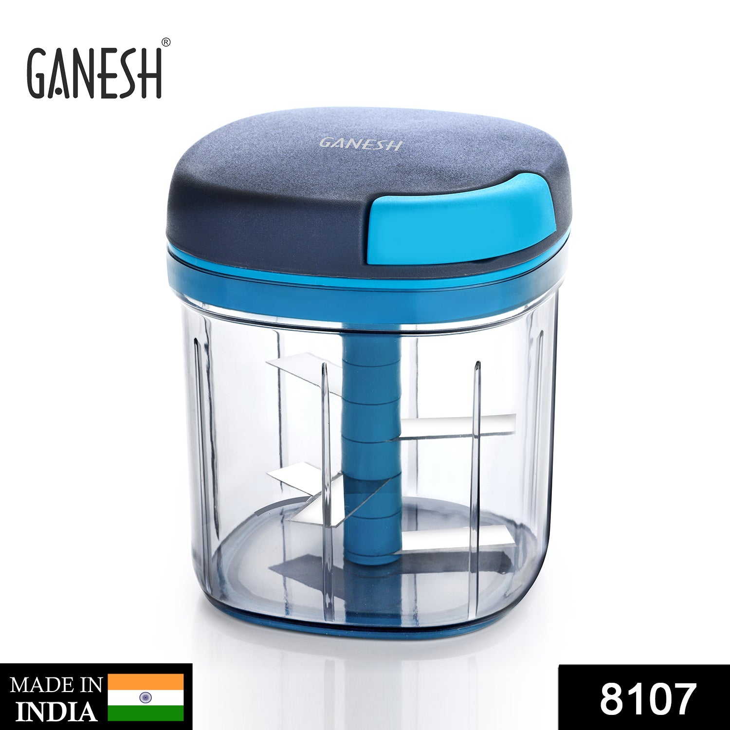 8107 Ganesh Master Chopper with 5 Stainless Steel Blades, XL Large Jumbo Chopper (900 Ml) DeoDap 8107 Ganesh Master Chopper with 5 Stainless Steel Blades, XL Large Jumbo Chopper (900 Ml) DeoDap
